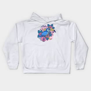 Tropical toucan Kids Hoodie